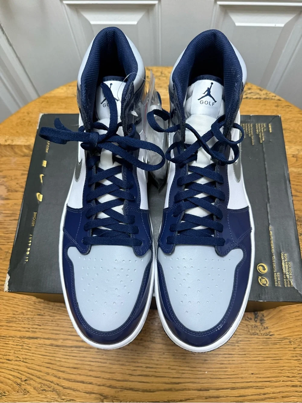 Jordan High-Top Sneakers - Navy / White / Silver
